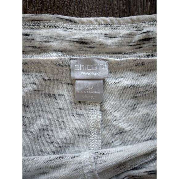 NEW Chico's Zenergy grey drawstring lounge sweat pants 3R/XL cozy stretch travel - Picture 4 of 6